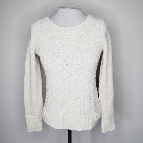 BANANA REPUBLIC Cashmere blend cable knit sweater - Picture 4 of 8